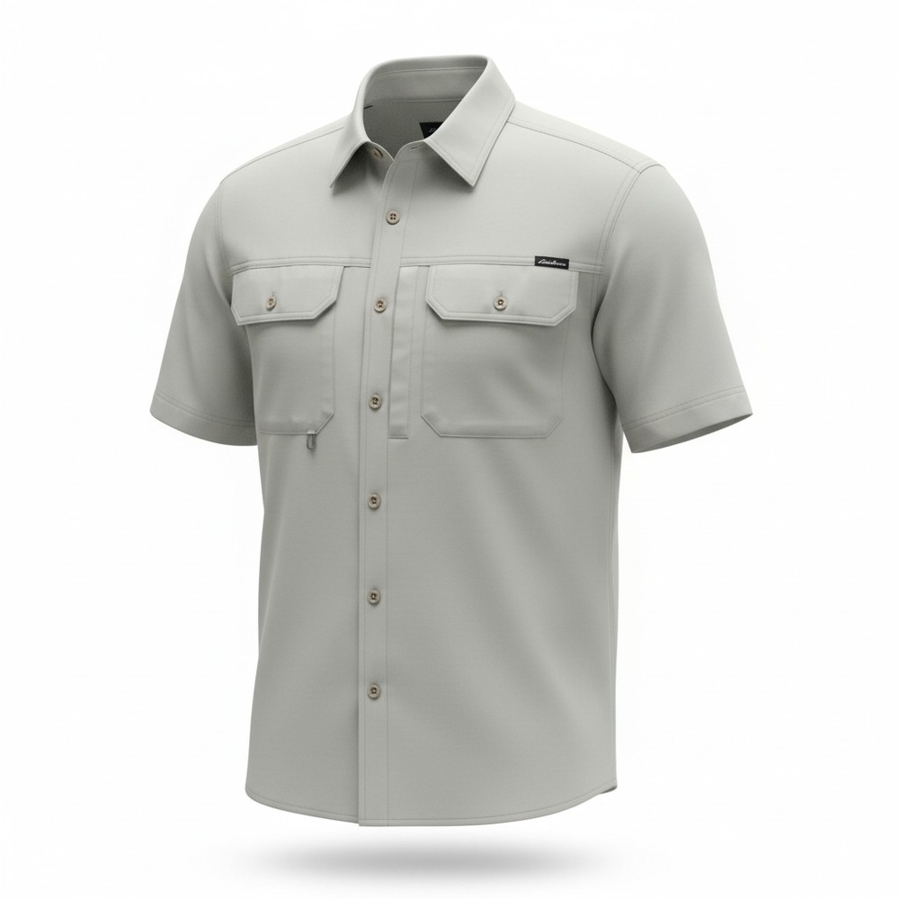 Eddie Bauer Light Gray Summer Shirt
